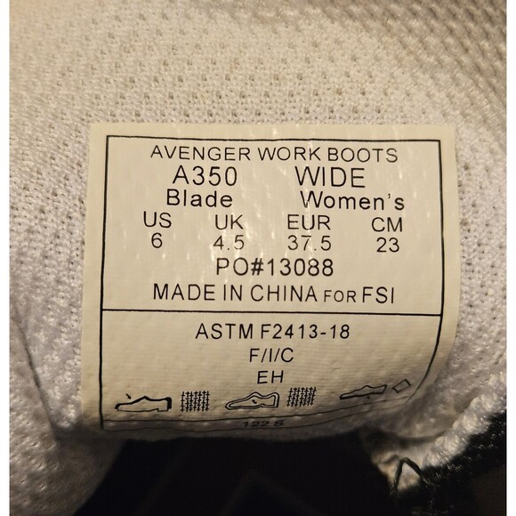 Avenger Work Boots Safety Toe Anti Slip/Oil Resistant Comfort & Durability New - Picture 8 of 10